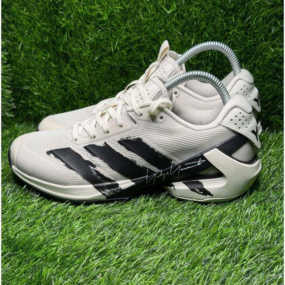 Adidas Y-3 Adizero Ubersonic 5 Tennis Shoes Off White Black JQ2900 Mens 7.5